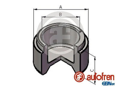 Piston, brake caliper